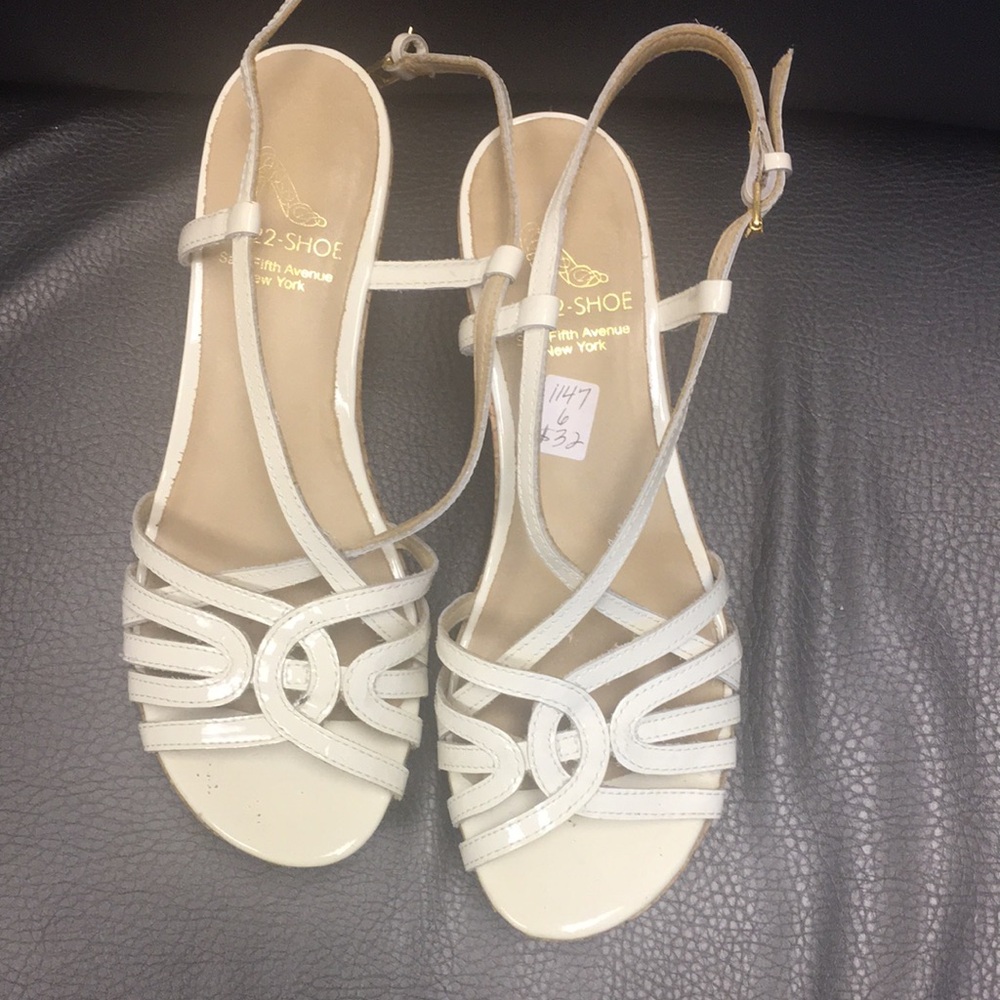 Elegant White Strappy Sandals